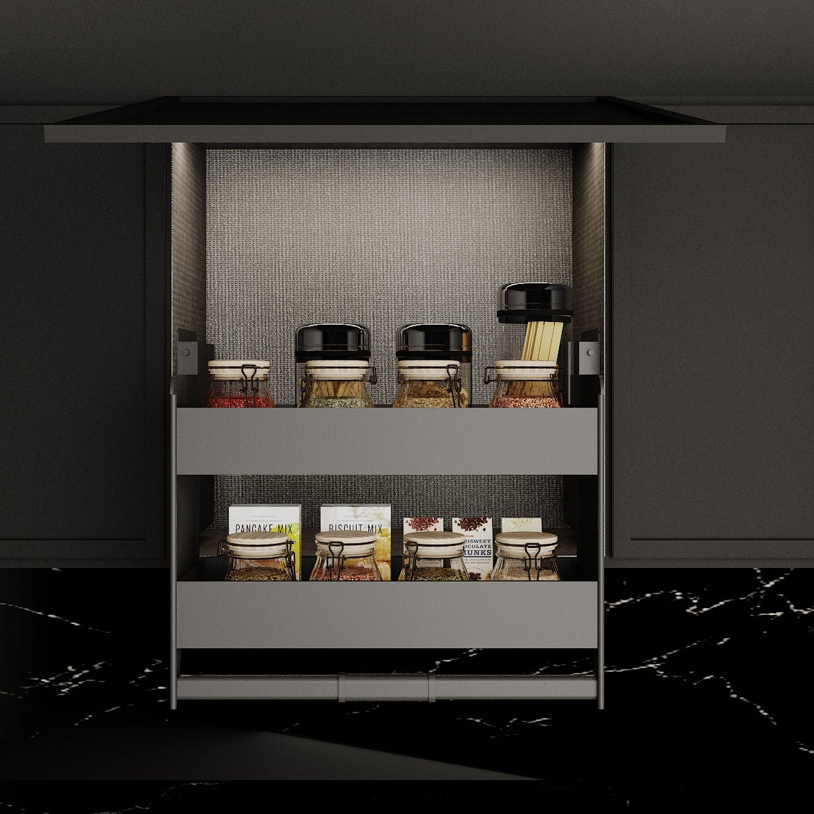 Pull Out Ladle Rack LATERA Tall Larder Storage Rack – Koncept Kreation