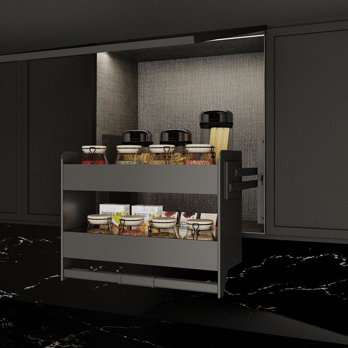 SMART EDEN CHESTNUT AUTOMATED ELEVATION SPICE RACK – Koncept Kreation