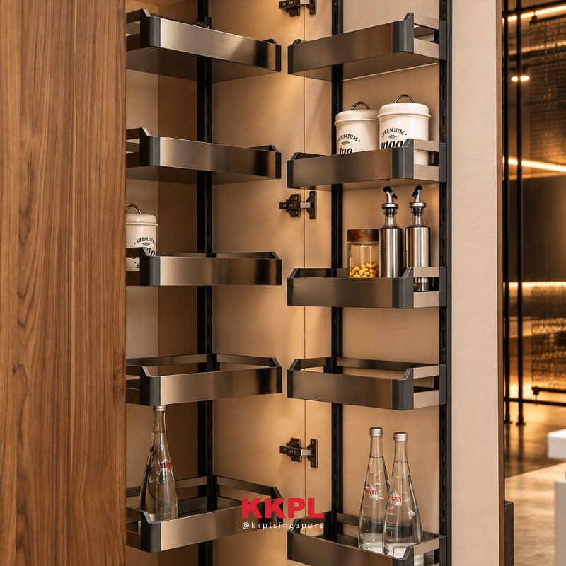 CESTINO Tall Boy Pantry Unit (Stainless Steel)