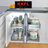 KKPL Kitchen Cabinet TCC Glass Panel Magic Corner