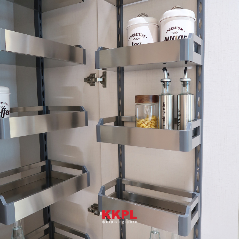 CESTINO Tall Boy Pantry Unit (Stainless Steel)