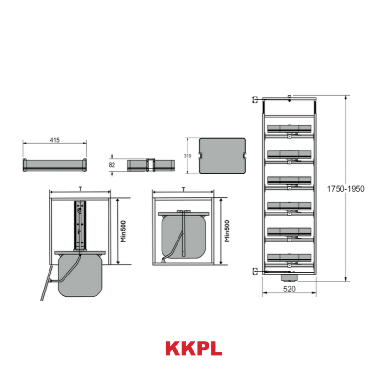 LUXUM CircaTower Pantry Unit