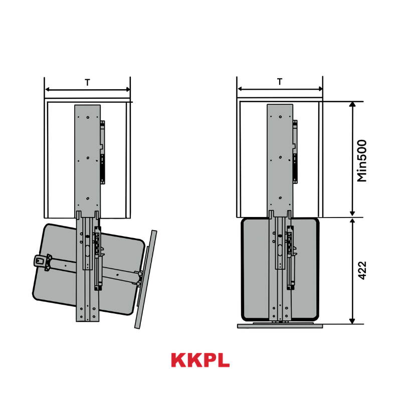 LUXUM Rotatable Tall Larder Unit