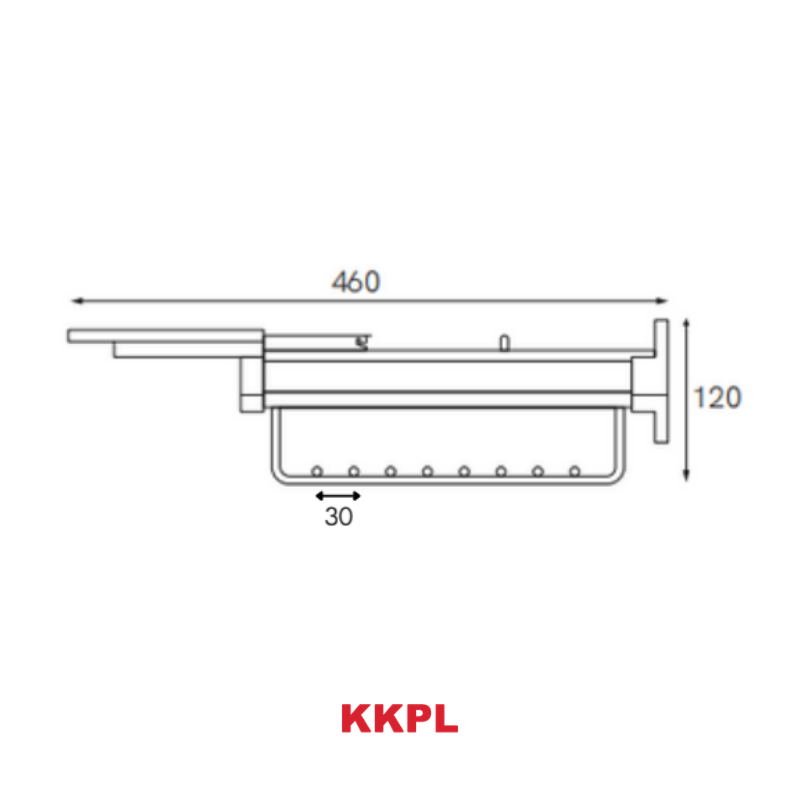FlowLine Top Mounted Clothes Rack