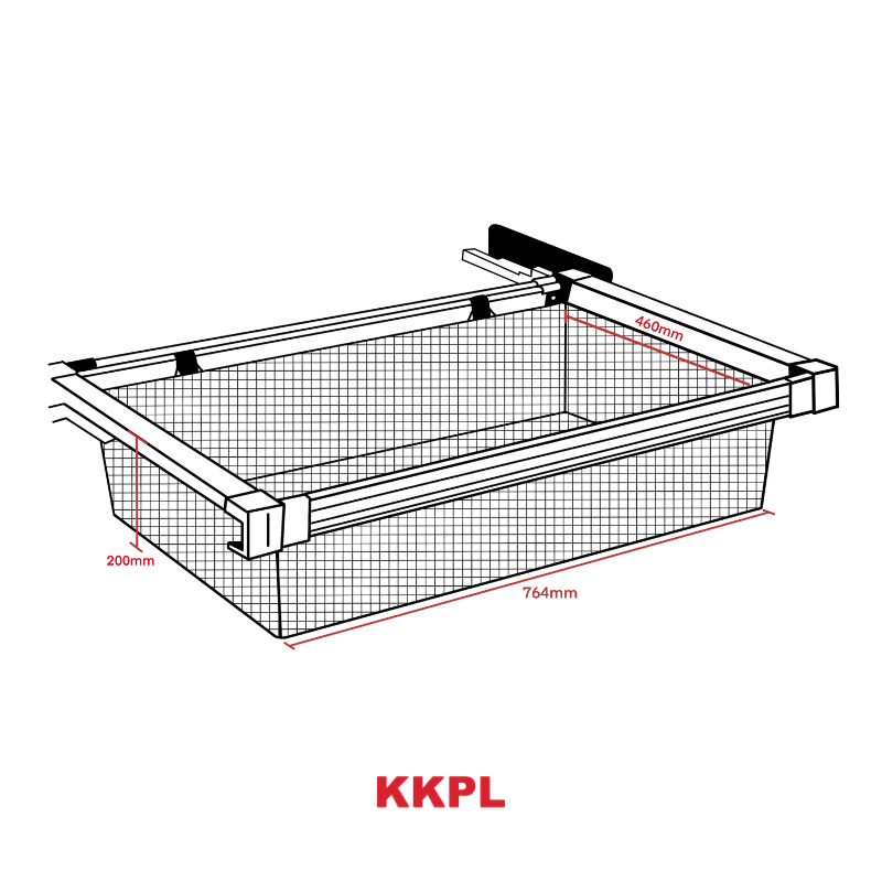 Ratten Sliding Storage Basket