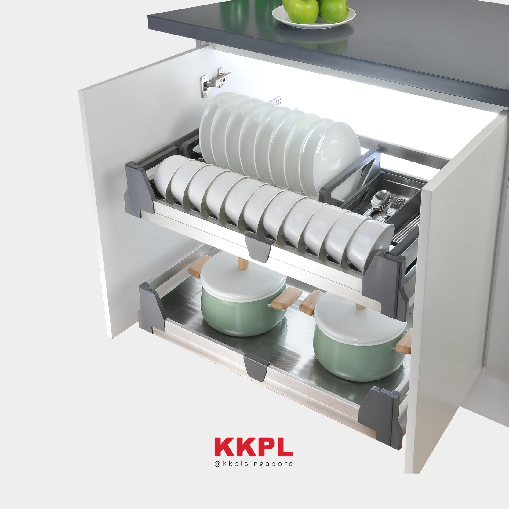 PREMIUM STAINLESS STEEL CUTLERY/CROCKERY DRAWER