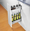 KKPL Kitchen Cabinet Under-Mount Narrow Pull Out Basket