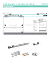 KKPL DJ Top Hung Top Hung Sliding Kit with Soft Closing