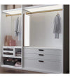 KKPL Rose Gold Wardrobe Slide and Fold Mirror